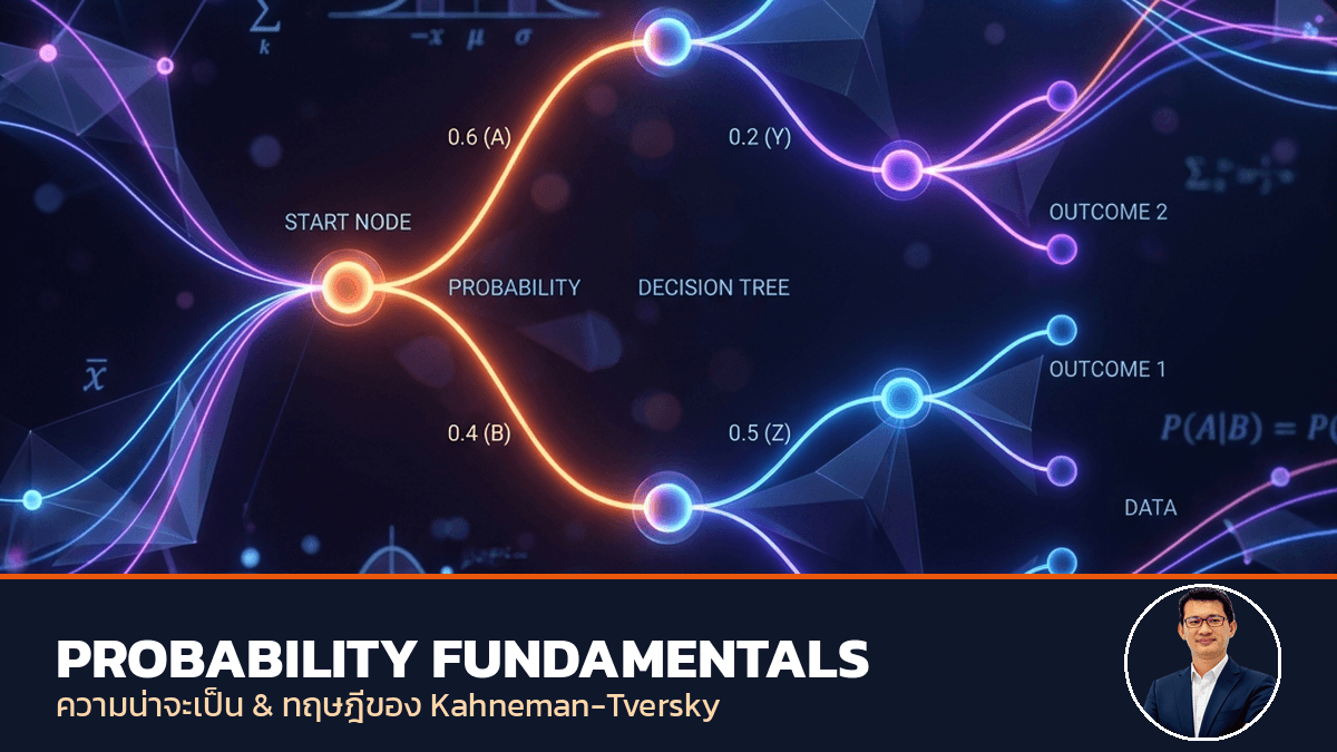 เข้าใจพื้นฐานความน่าจะเป็น (Probability Fundamentals): จากทฤษฎี Bayes สู่ความอคติทางจิตวิทยาของ Kahneman & Tversky background